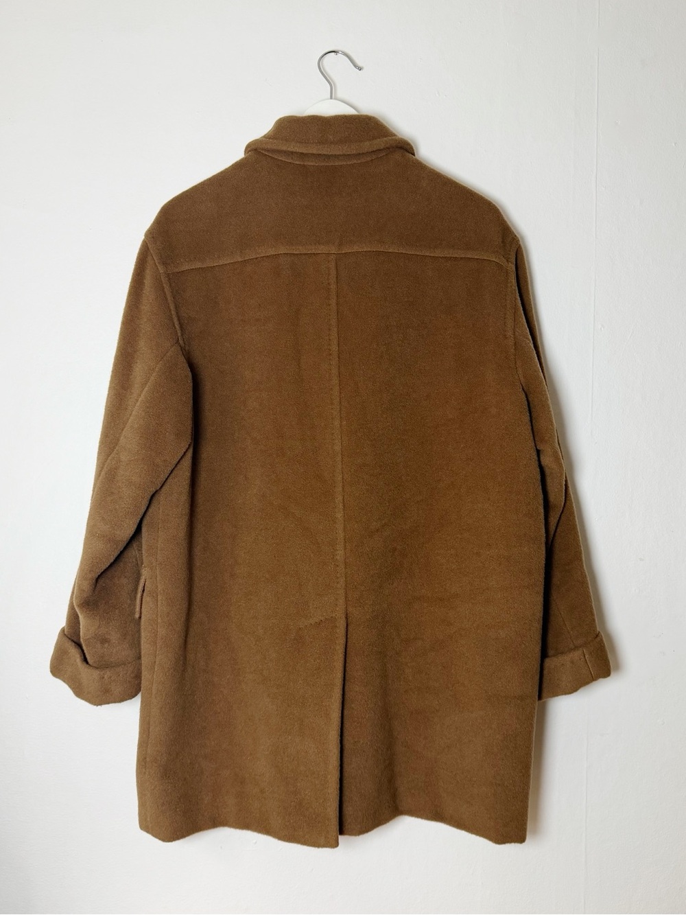 Max Mara Vintage 90s Camel Wool Cashmere Short Coat - White Tag Made in Italy - Picture 4 of 11